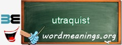 WordMeaning blackboard for utraquist